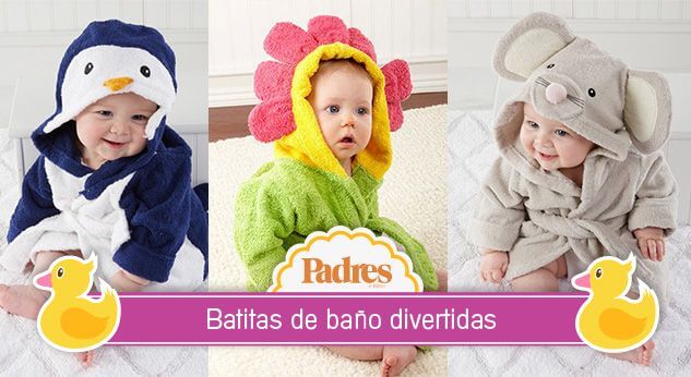 Tiernas batas de baño para bebés