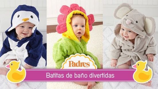 Tiernas batas de baño para bebés