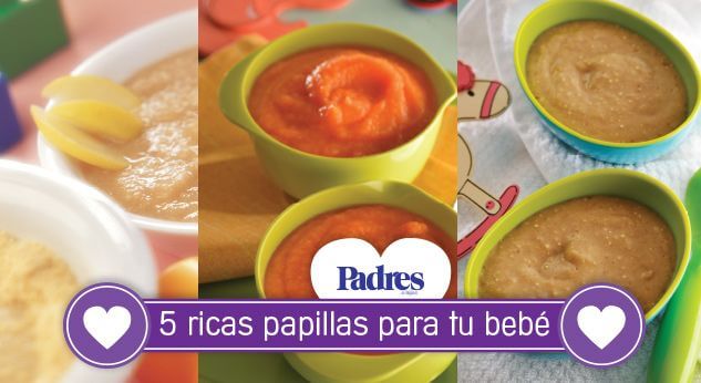 5 recetas de papilla para tu bebé