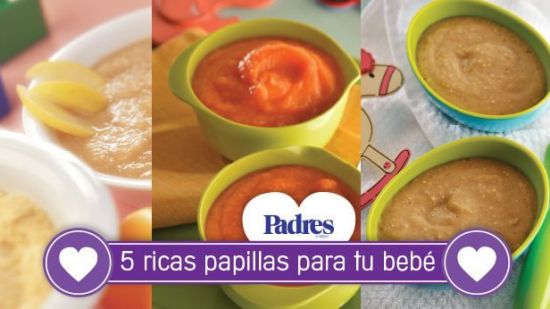5 recetas de papilla para tu bebé