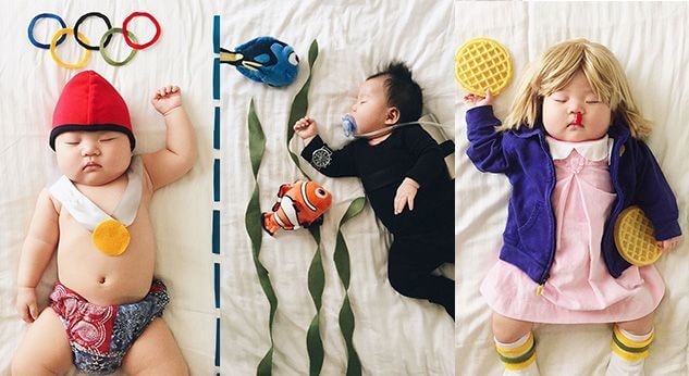 Esta mamá vistió a su bebé de divertidos cosplay