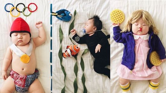 Esta mamá vistió a su bebé de divertidos cosplay