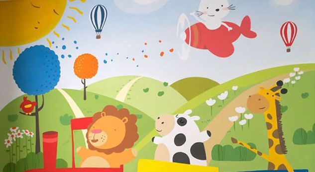 Lindos murales para el cuarto del bebé