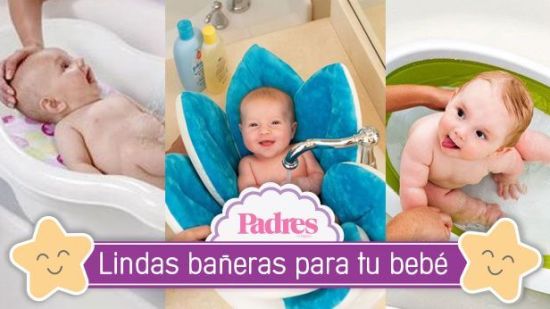 Divertidas bañeras para bebés