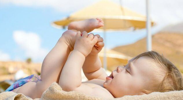 Influencia del sol en los bebés