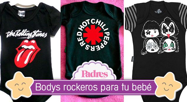Bodys rockeros para bebés