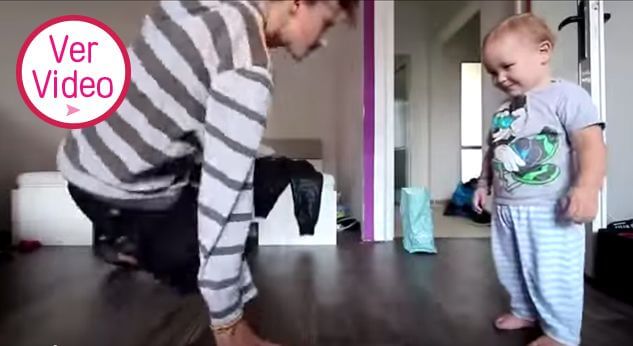 Tierno bebé baila ¡breakdance como su papá!