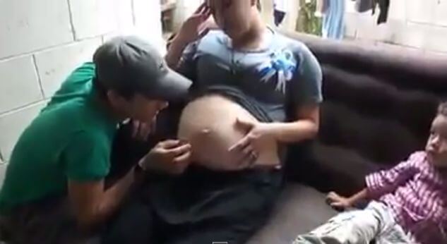 Bebé obedece a papá desde el vientre materno