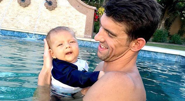 El bebé de Michael Phelps robó miradas en las Olimpiadas