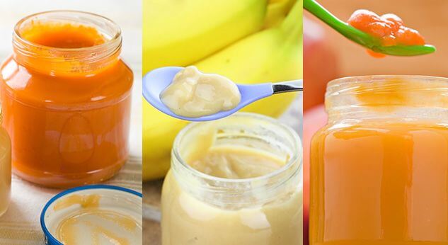 5 papillas de frutas para bebés