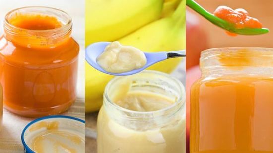 5 papillas de frutas para bebés