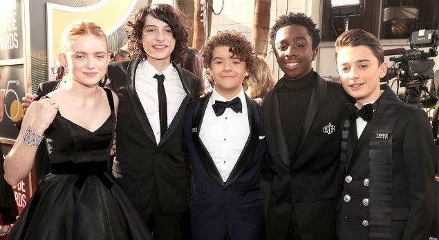 Los pequeños de Stranger Things se visten de negro en apoyo a la campaña #TimesUp