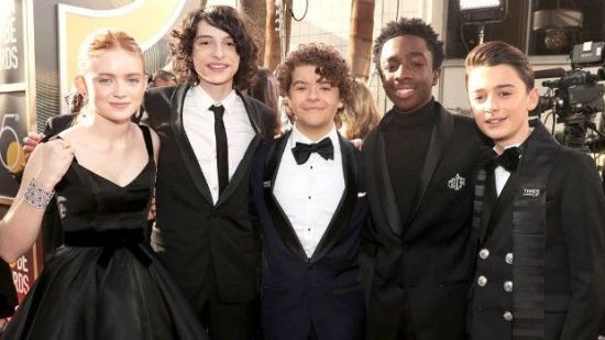 Los pequeños de Stranger Things se visten de negro en apoyo a la campaña #TimesUp