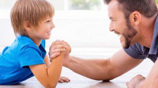 Solo con papá