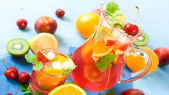Receta de ponche de frutas para niños