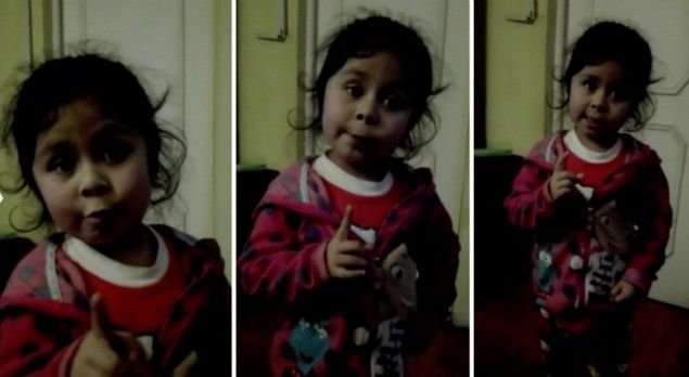 Pequeña ?regaña? a su papá enfermo por no comer y tomarse el té