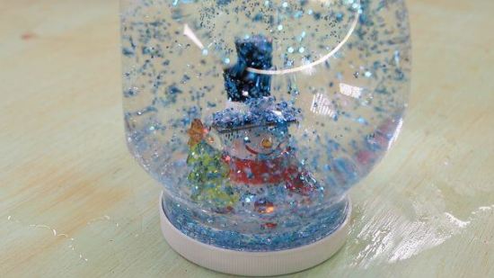 Globo de nieve navideño