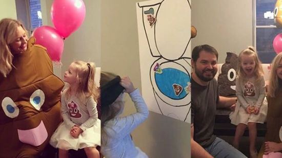 Conoce los detalles de la fiesta infantil inspirada en el emoji de ¡la caquita!