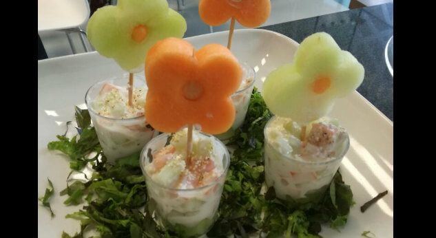 Macetas de frutas para niños