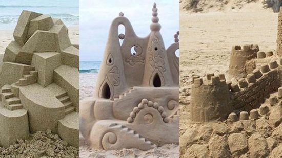 Increíbles castillos de arena hechos por niños