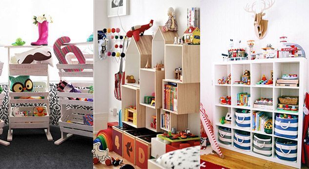 10 prácticos jugueteros para el cuarto de los niños