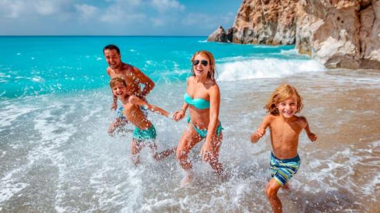 familia de vacaciones