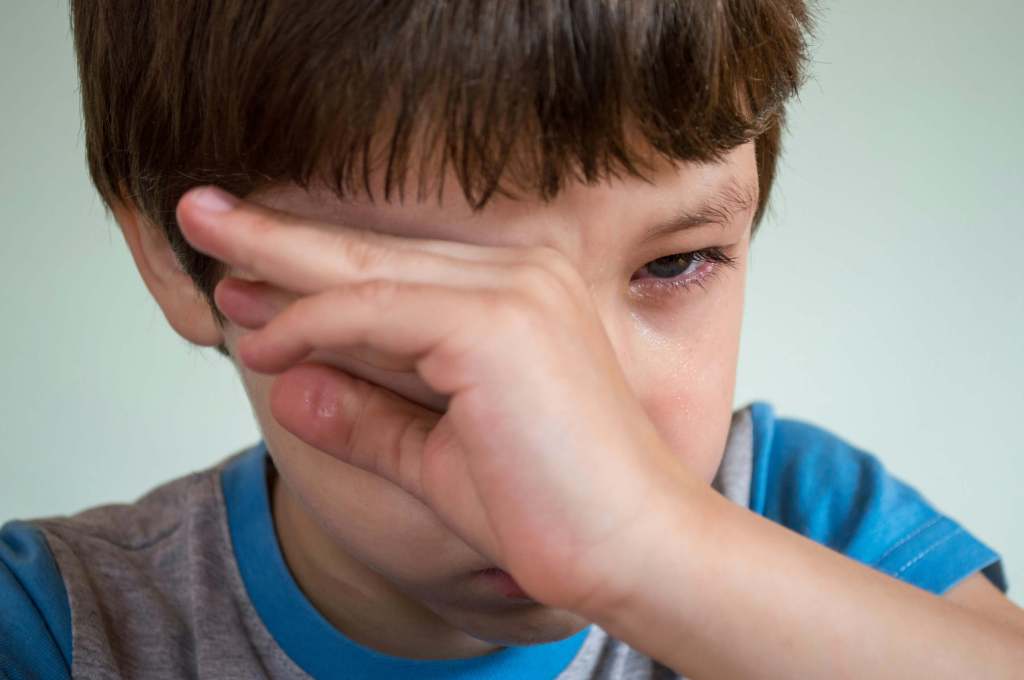 niño triste