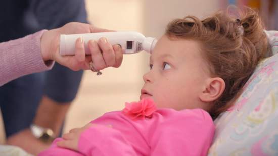 niña fiebre